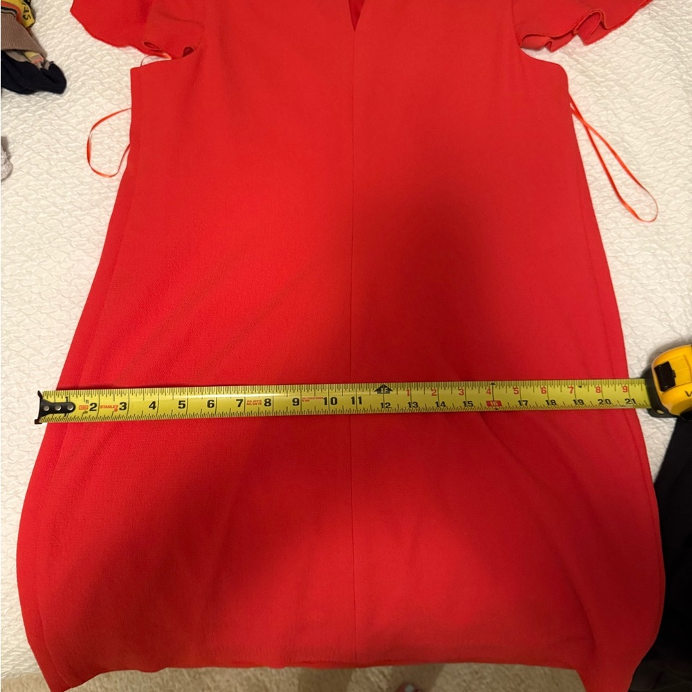 Gently used Trina Turk Orange Splash dress size 10 - Picture 12 of 13